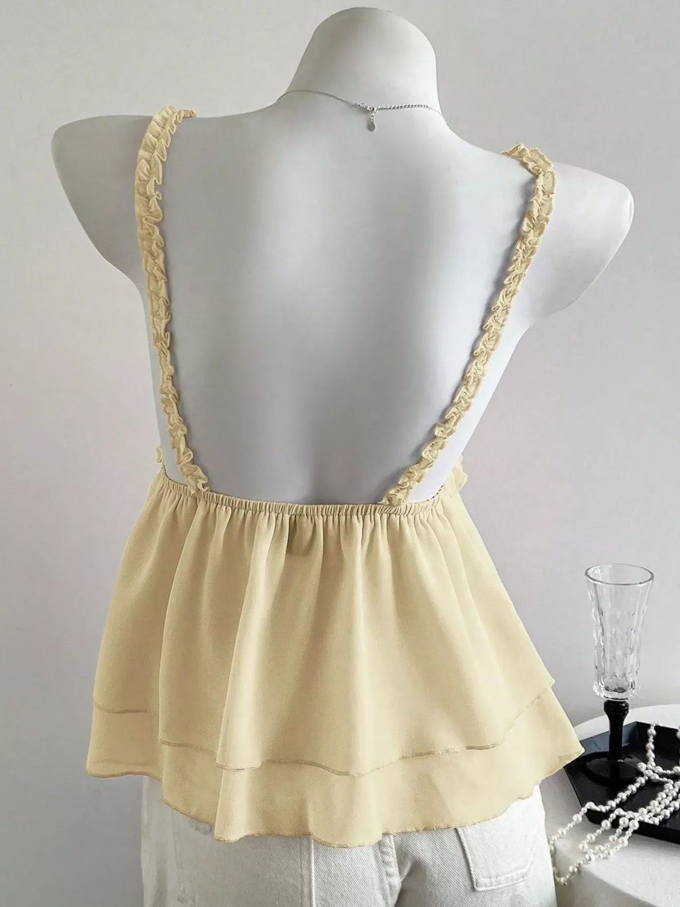 Lace Detail Layered Cami - Image 7
