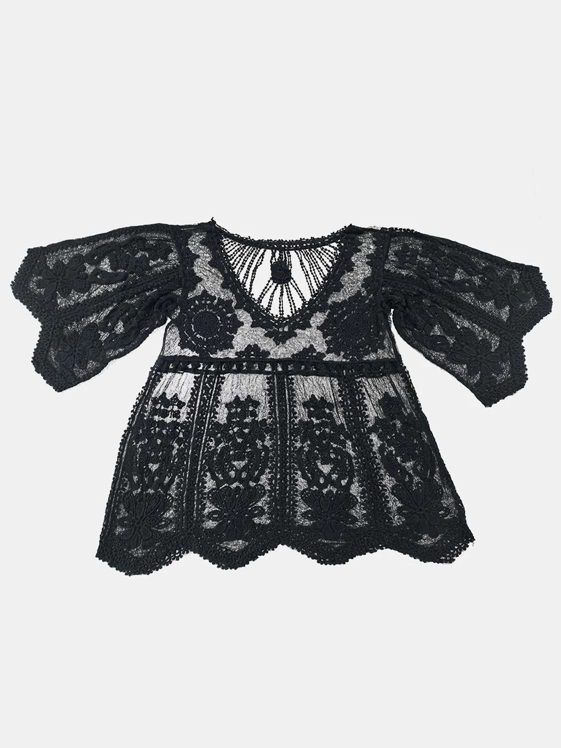 Lace Round Neck Cover-Up - Image 4