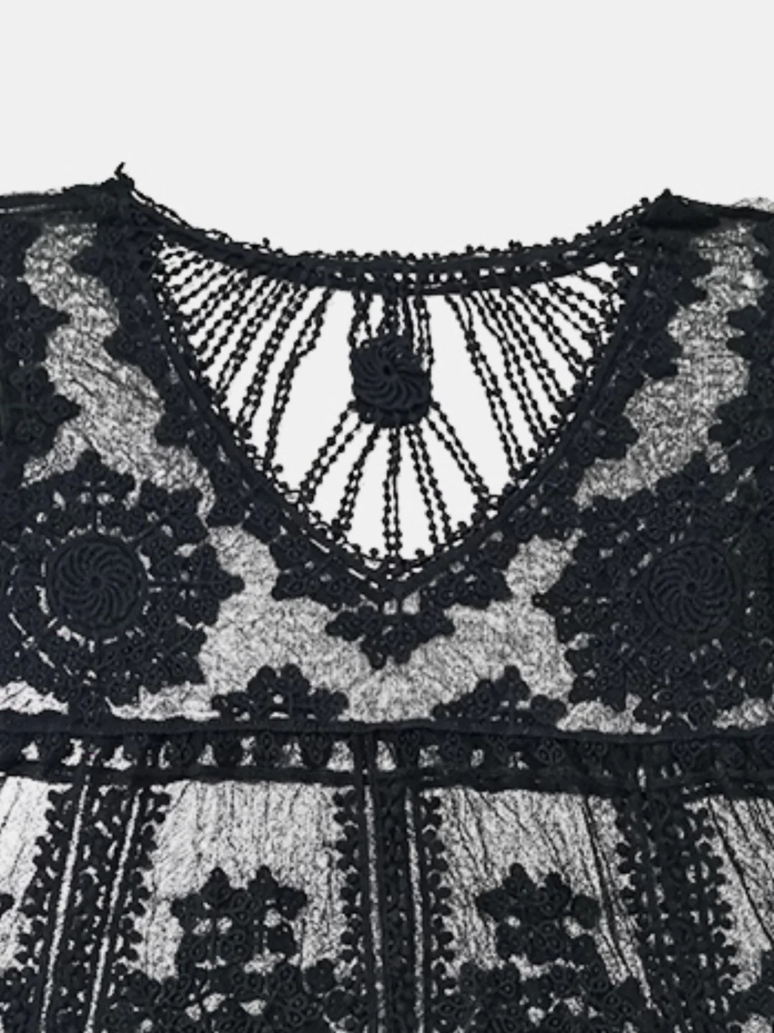 Lace Round Neck Cover-Up - Image 5