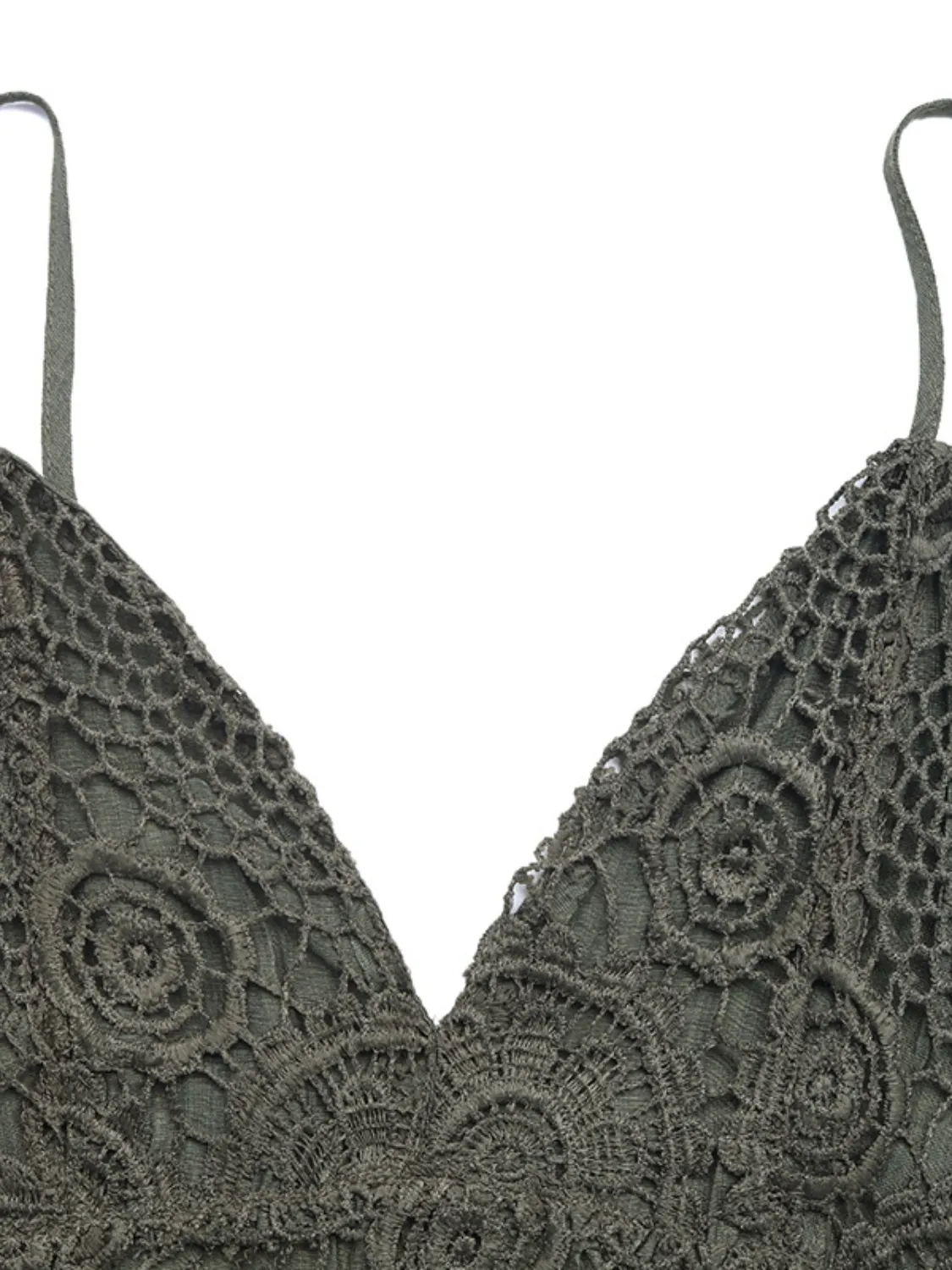 Lace Spaghetti Strap Romper - Image 7