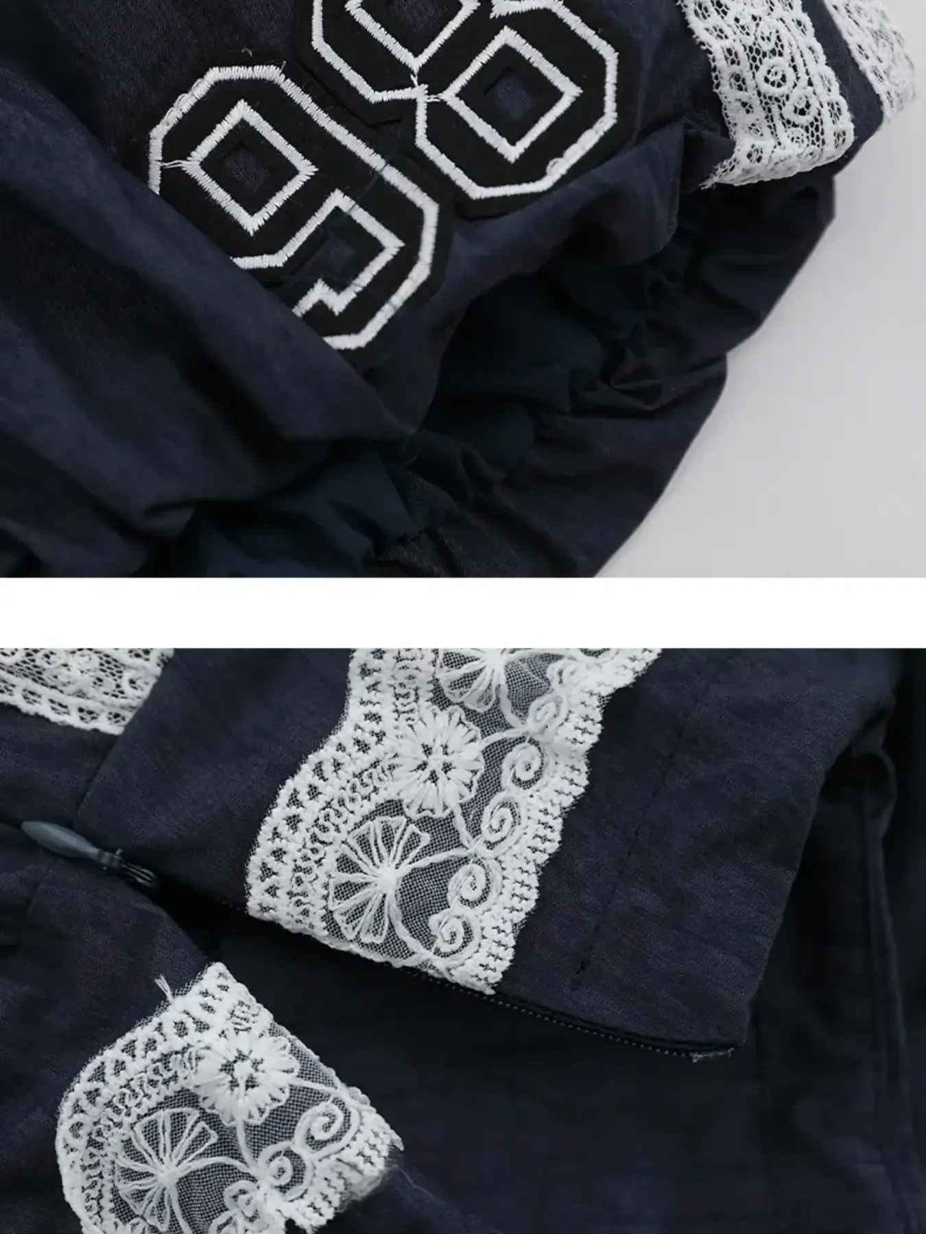 Lace Trim Shorts with Drawstring - Image 4