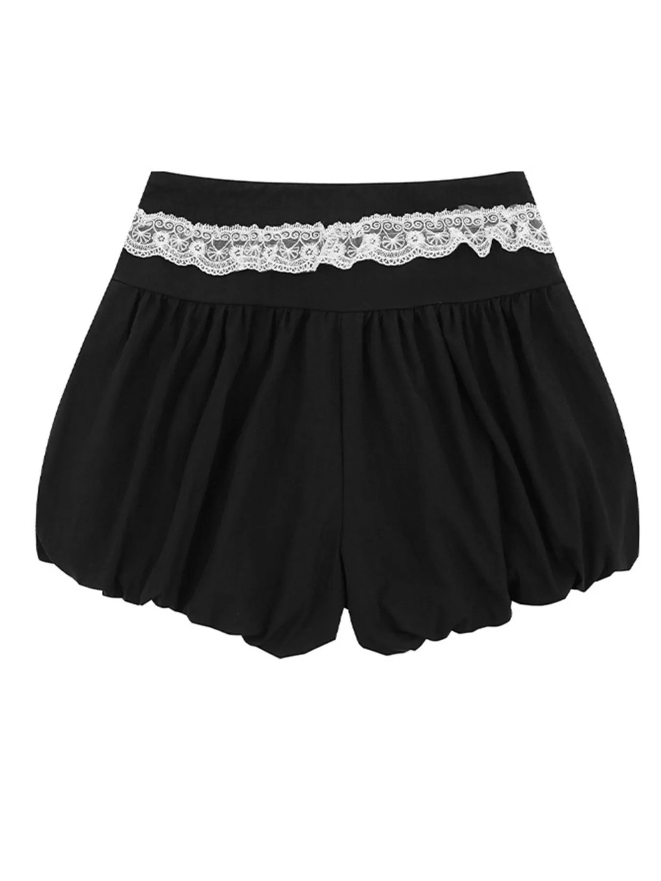 Lace Trim Shorts with Drawstring - Image 6