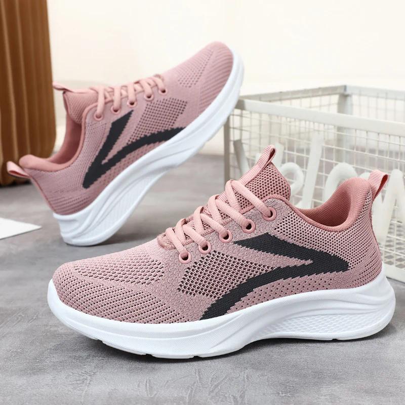 Lace Up Mesh Breathable Athletic Sneakers