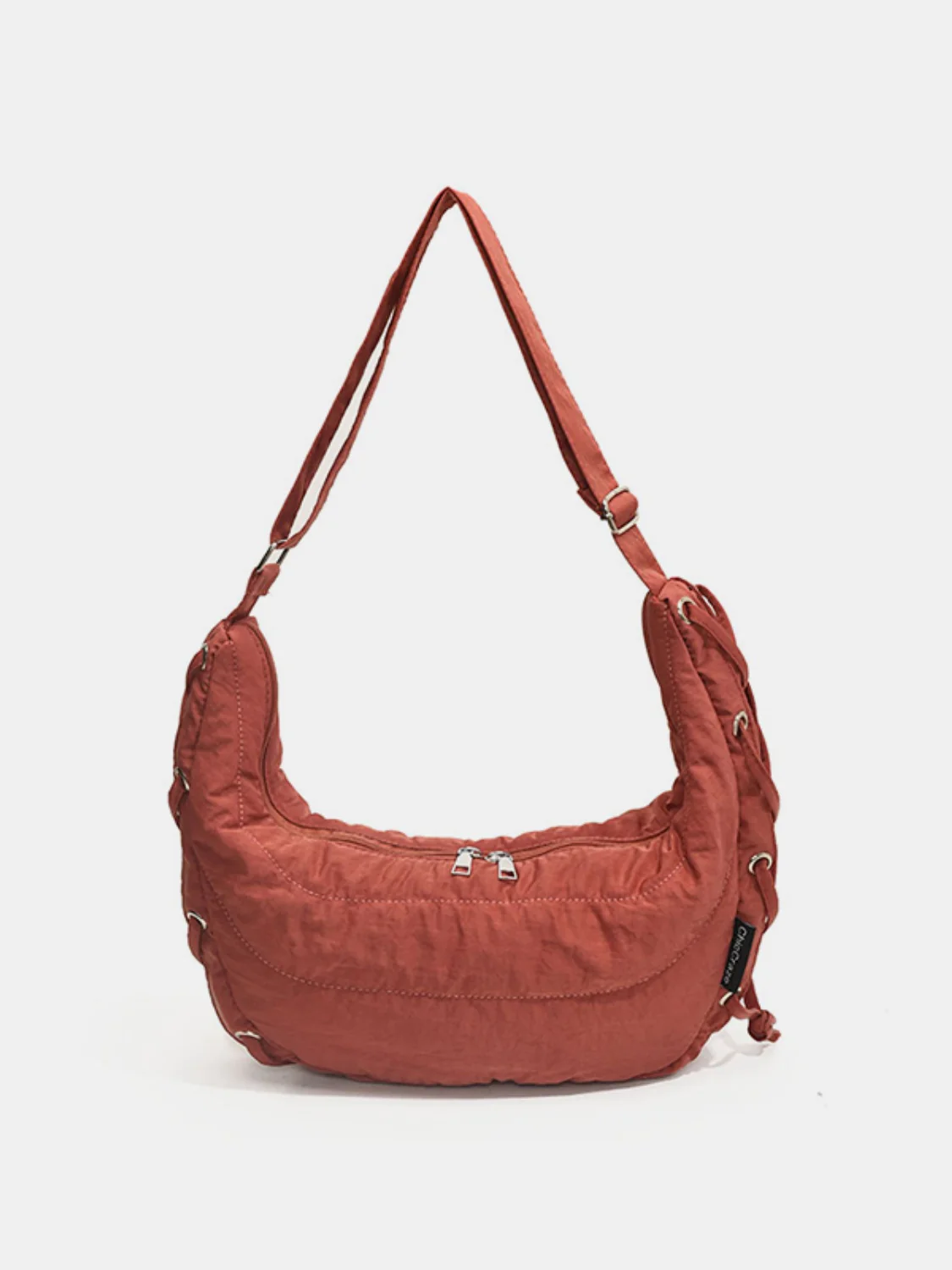Lace-Up Polyester Crossbody Bag - Image 13