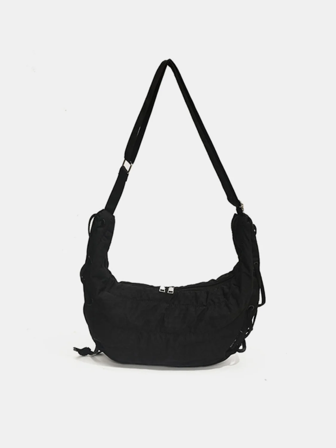 Lace-Up Polyester Crossbody Bag - Image 22