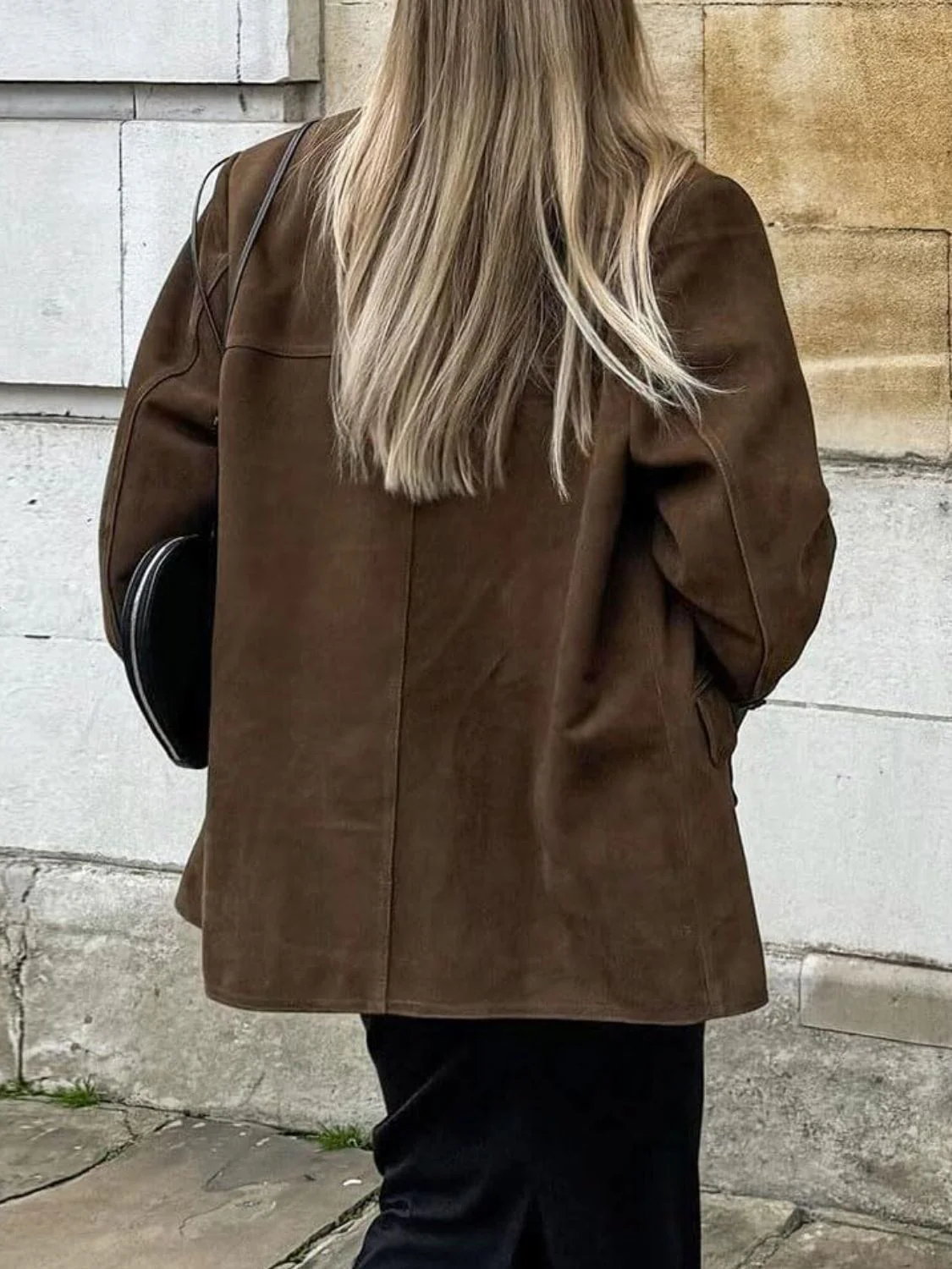 Lapel Collar Button Up Jacket - Image 4