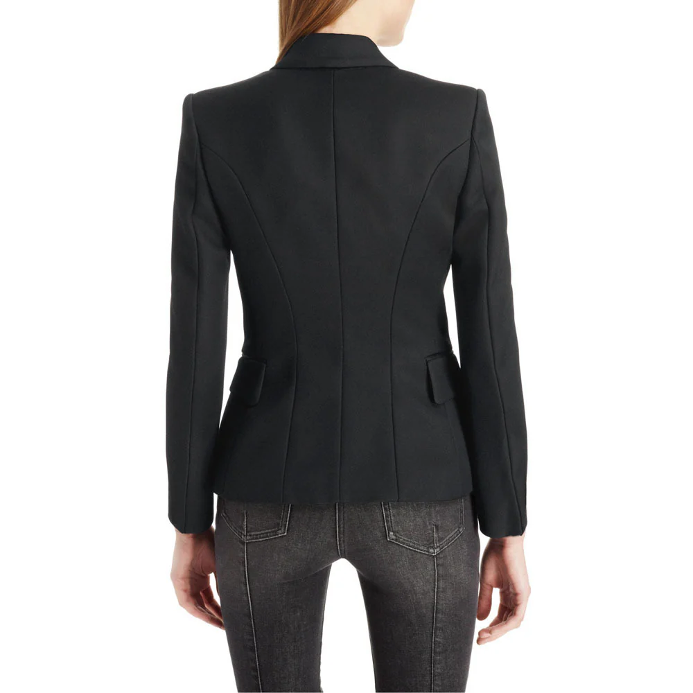 Lapel Collar Long Sleeve Blazer - Image 21