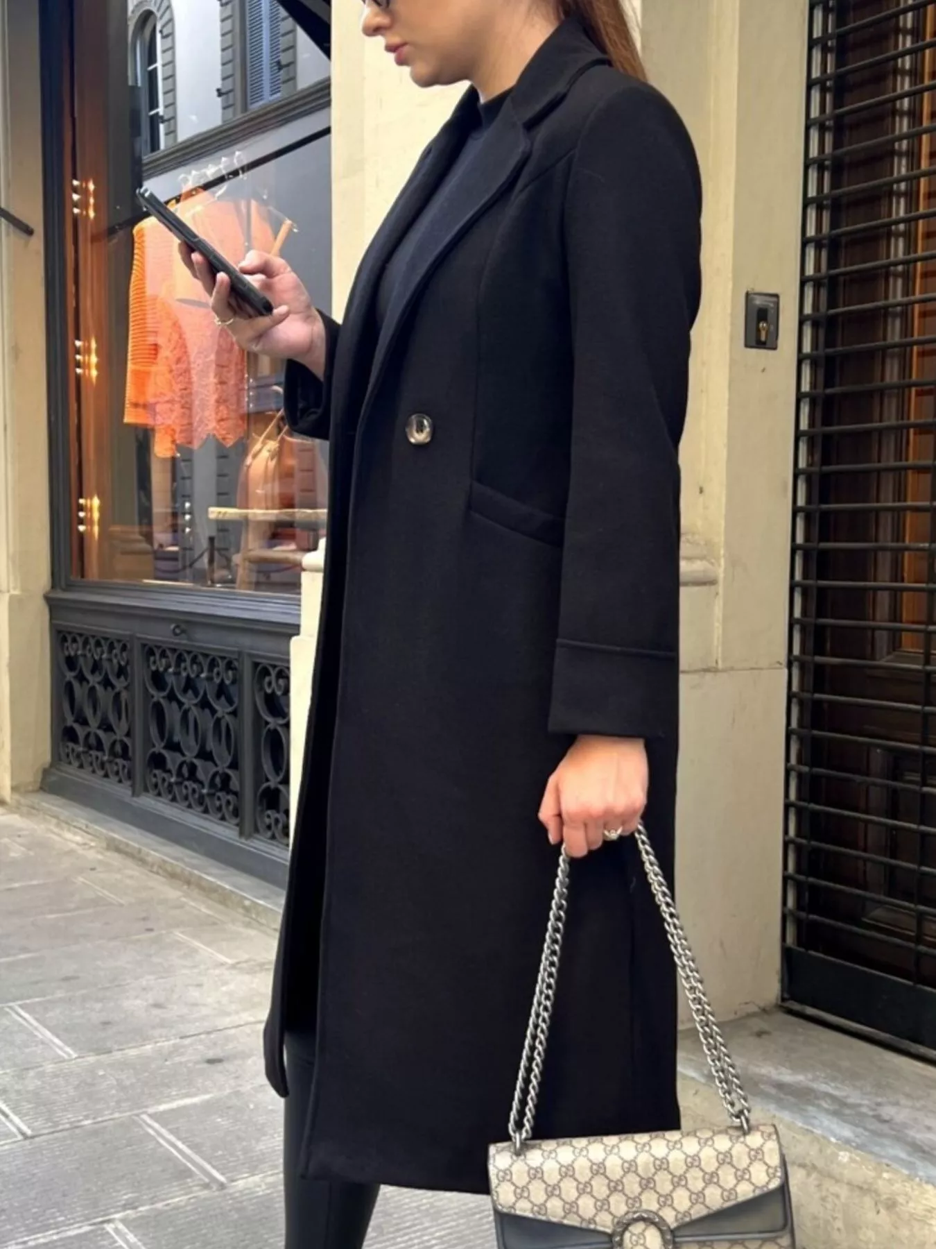 Lapel Collar Wool Blend Overcoat - Image 14
