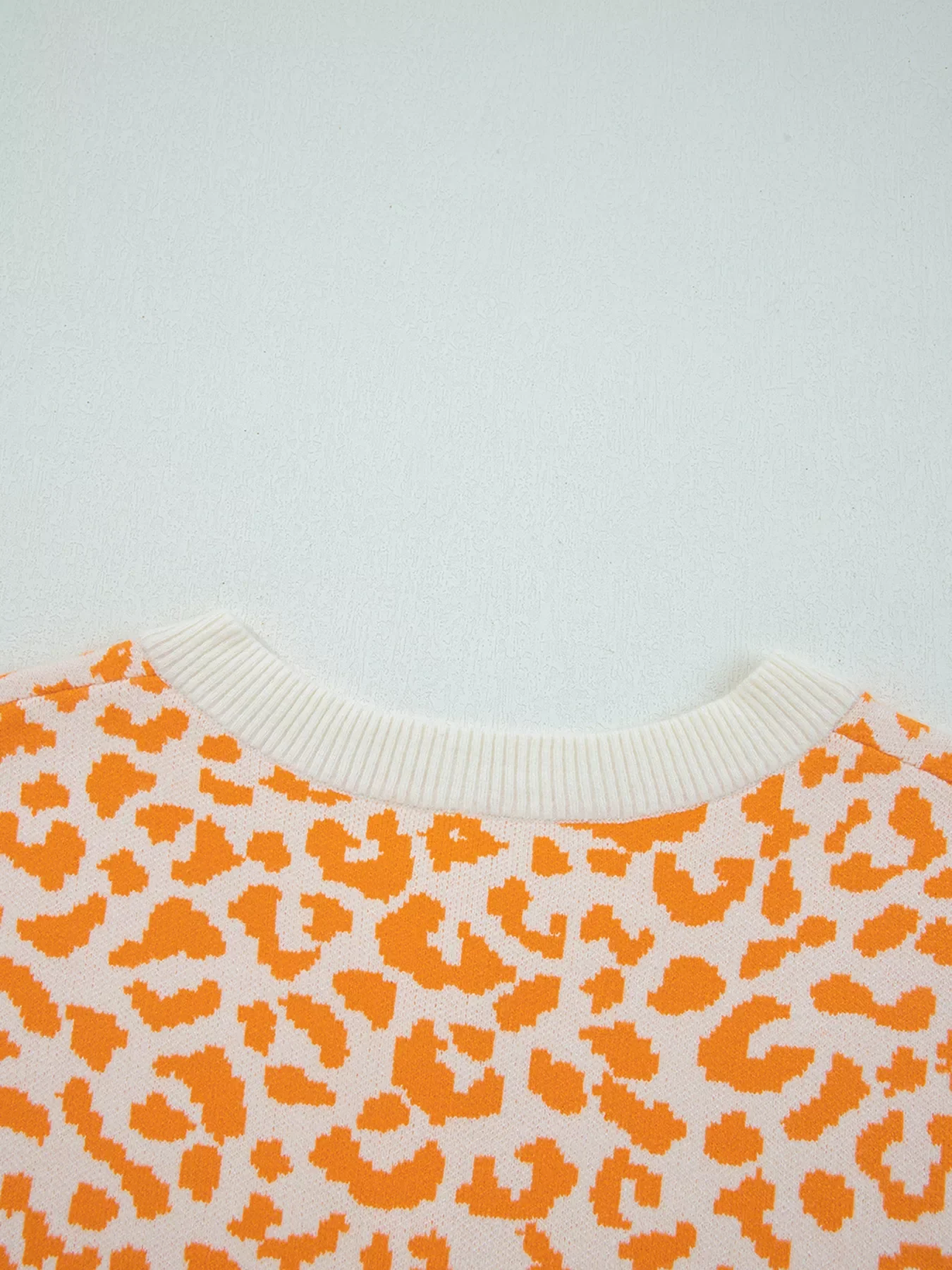 Leopard Drop Shoulder Chunky Knitted Cardigan - Image 6