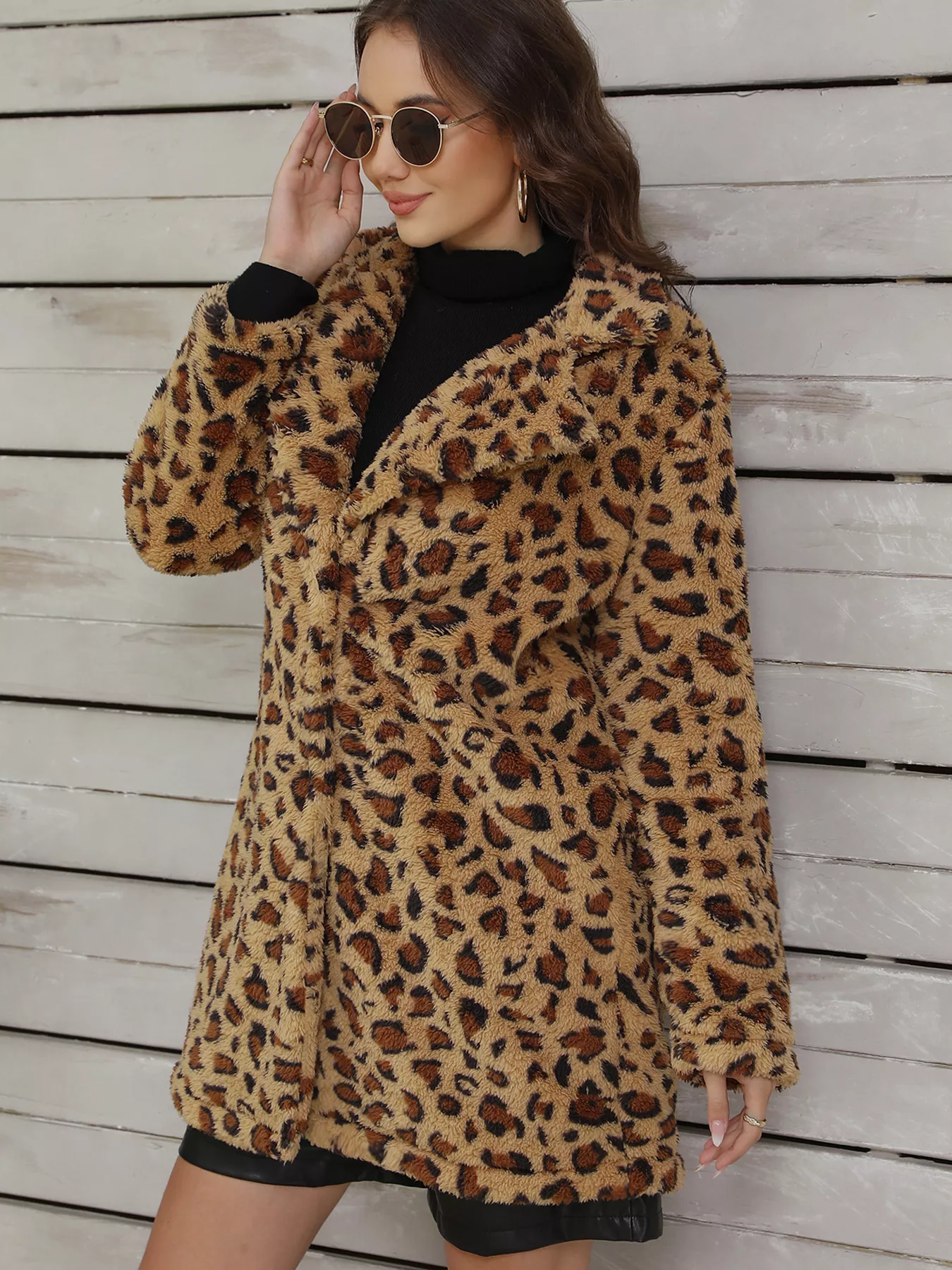 Leopard Fuzzy Teddy Coat - Image 6