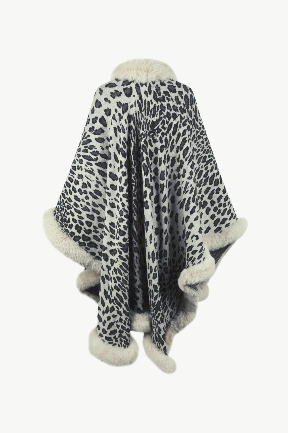 Leopard Open Front Poncho - Image 10