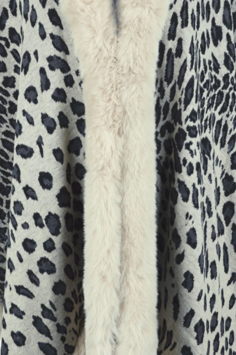 Leopard Open Front Poncho - Image 11