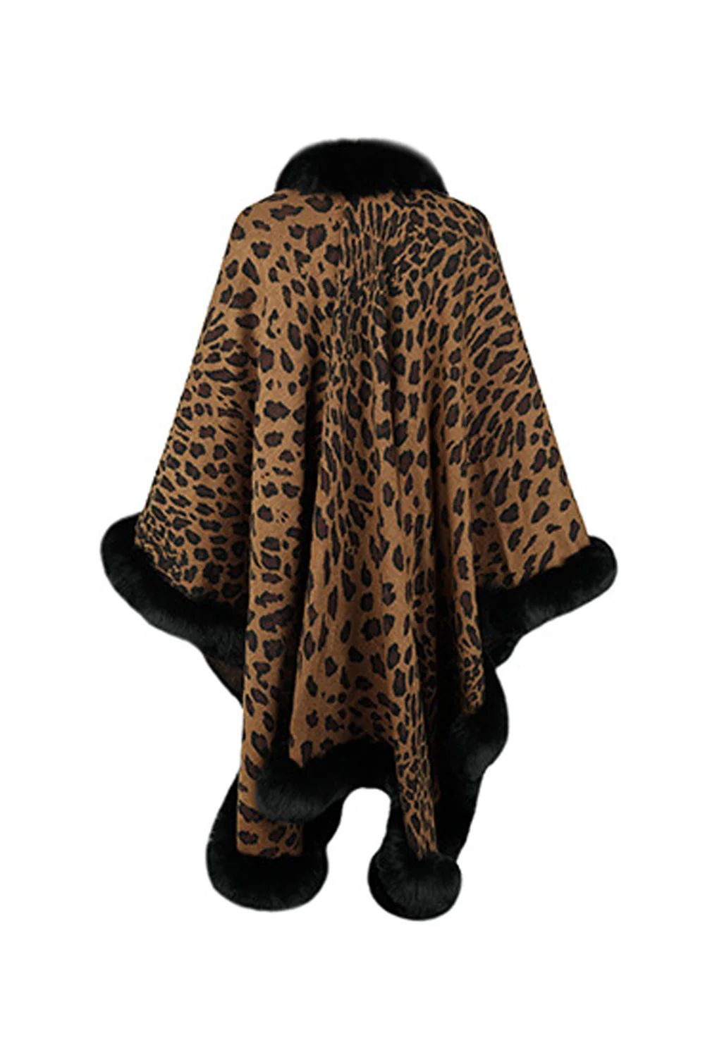 Leopard Open Front Poncho - Image 13