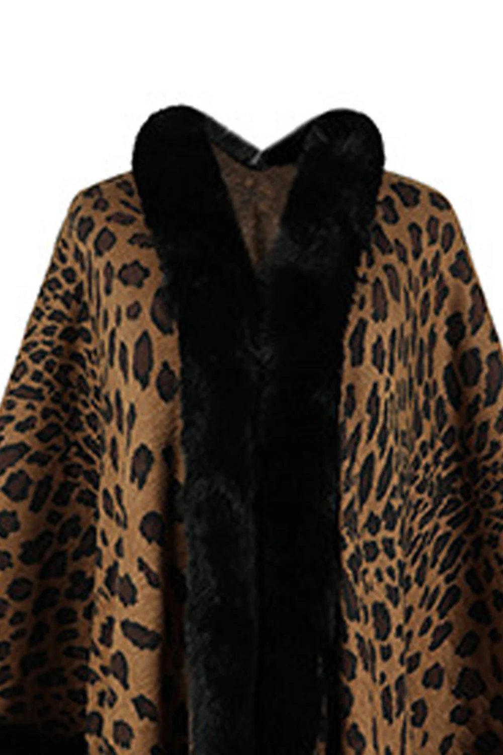 Leopard Open Front Poncho - Image 14