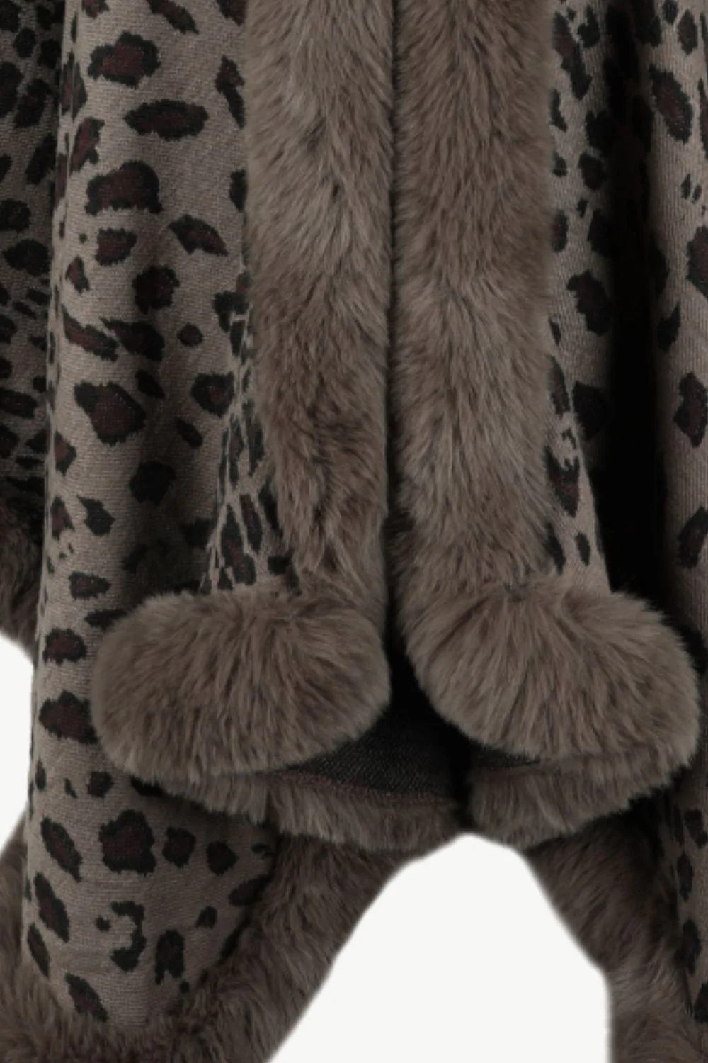 Leopard Open Front Poncho - Image 17