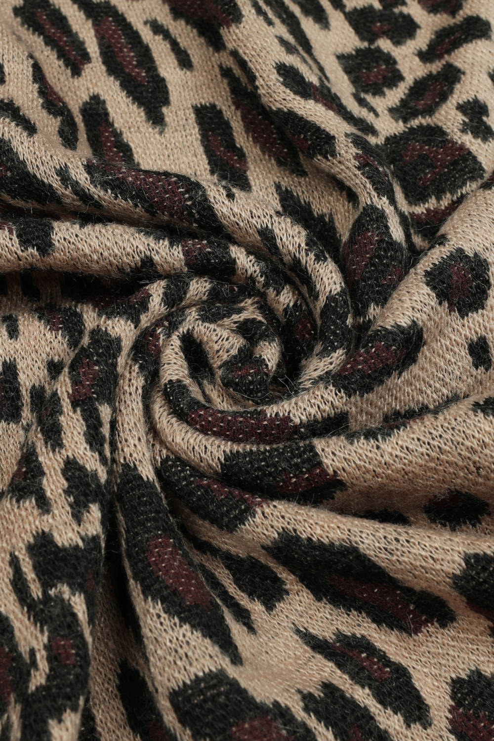 Leopard Open Front Poncho - Image 7