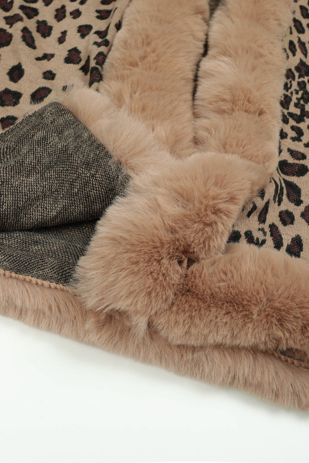Leopard Open Front Poncho - Image 8