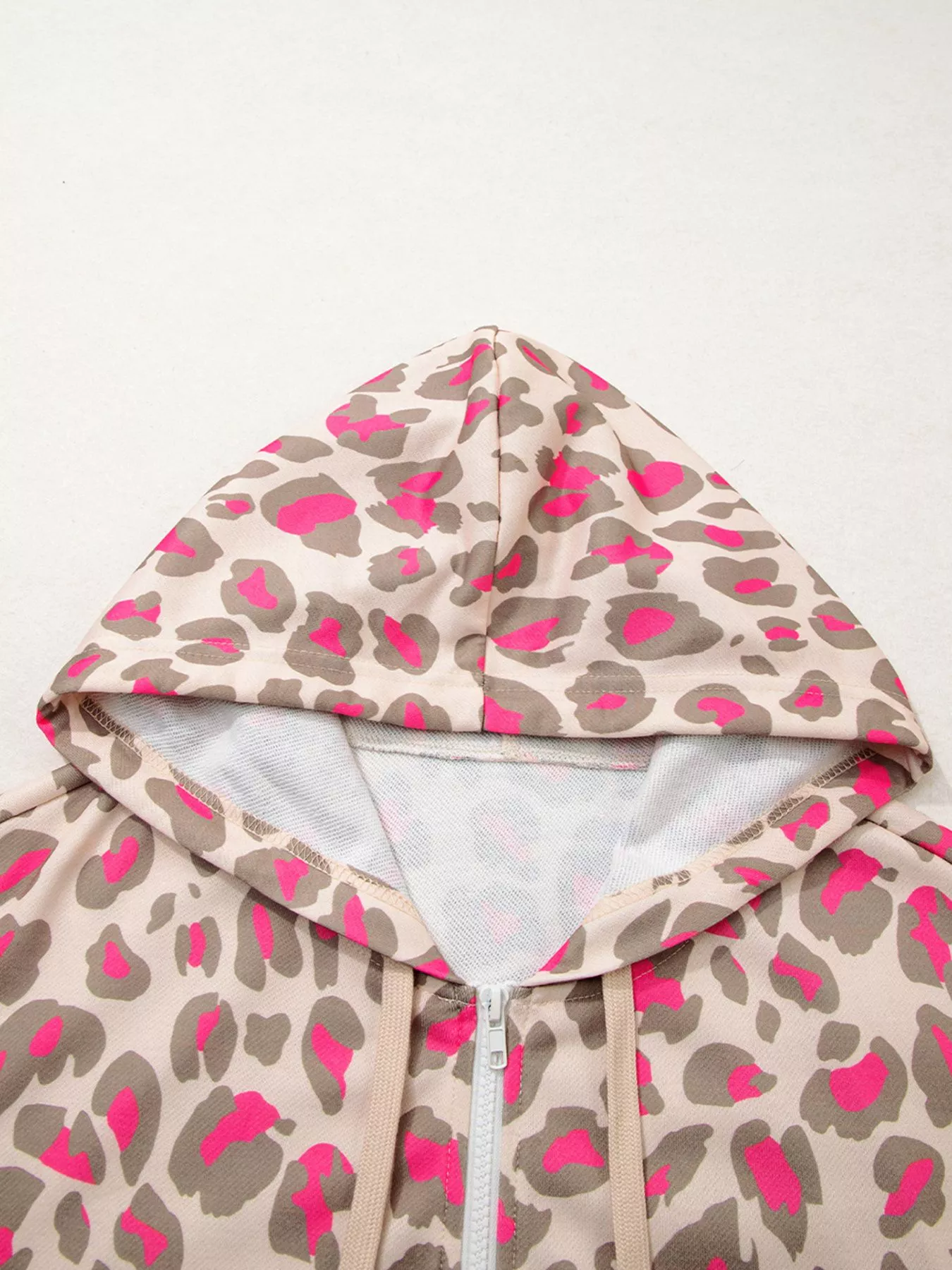 Leopard Print Zip-Up Hoodie - Image 5