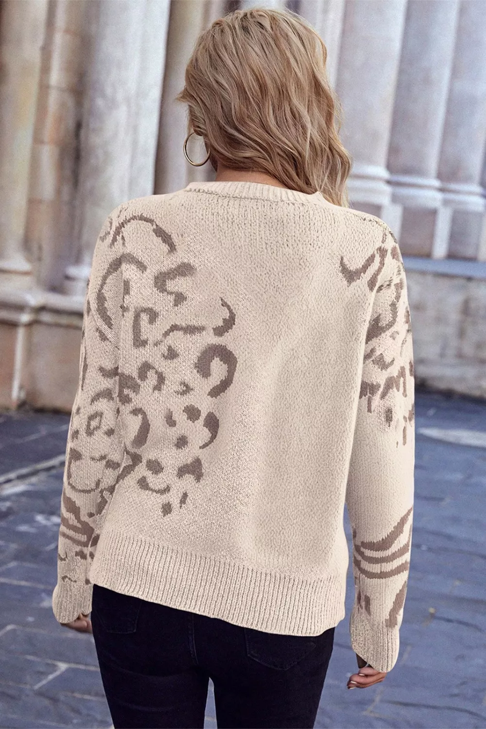 Leopard Relaxed Fit Sweater - Image 2