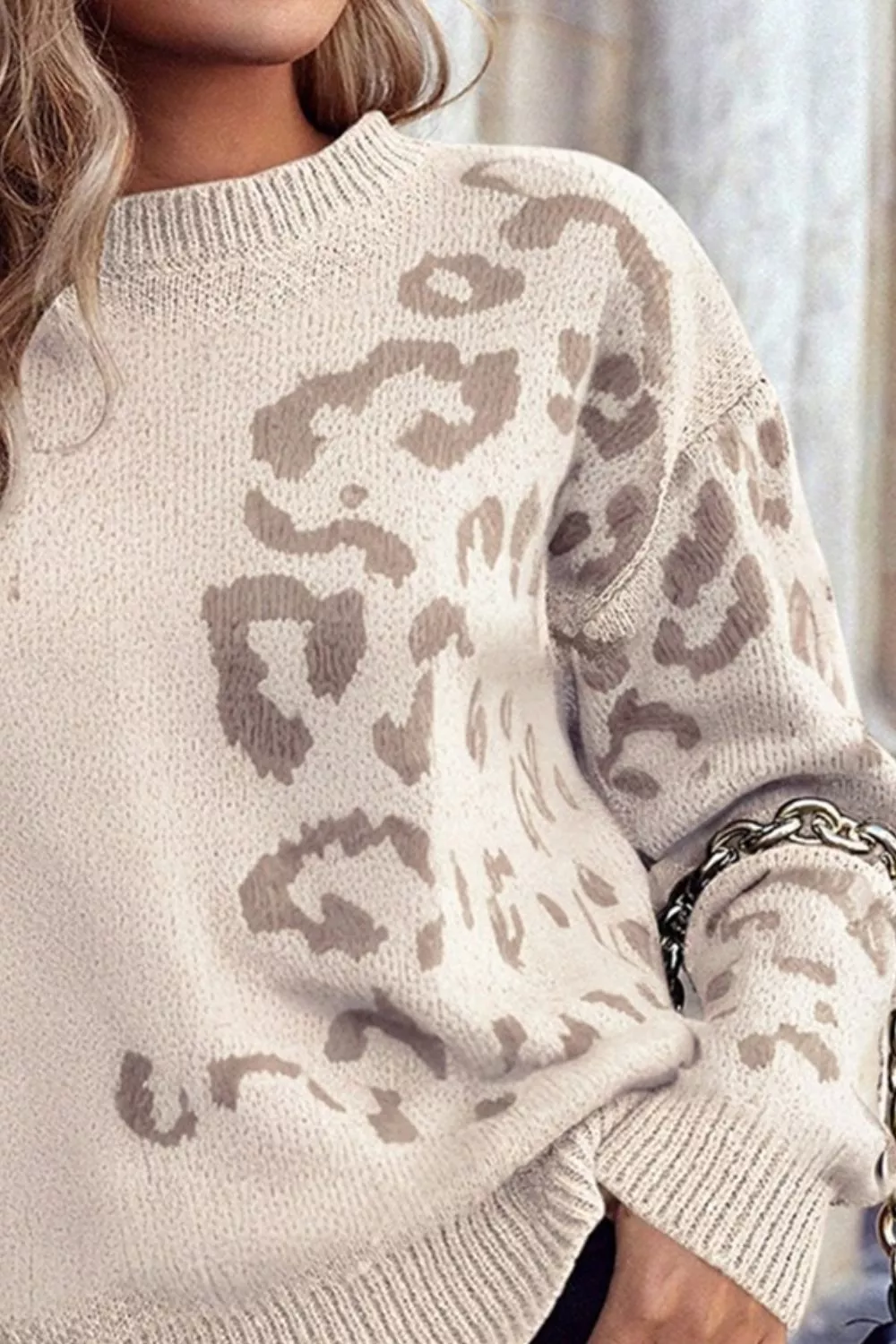 Leopard Relaxed Fit Sweater - Image 3