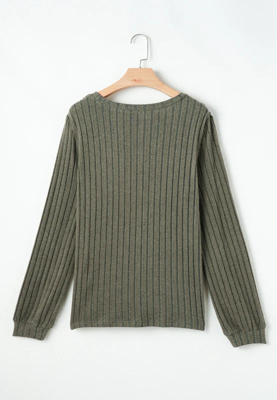 Leopard Round Neck Long Sleeve T-Shirt - Image 7