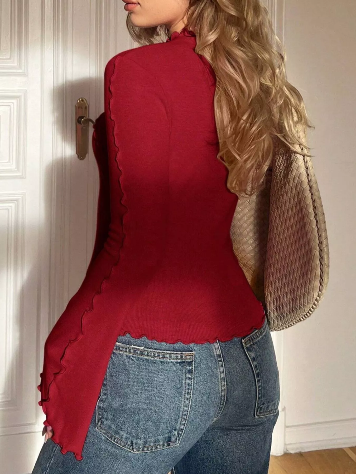 Lettuce Edge Flare Sleeve Top - Image 34