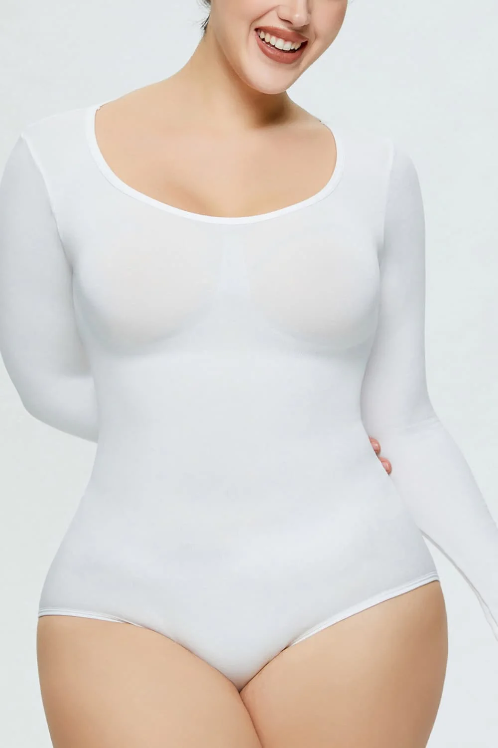 Long Sleeve Shaping Bodysuit - Image 10