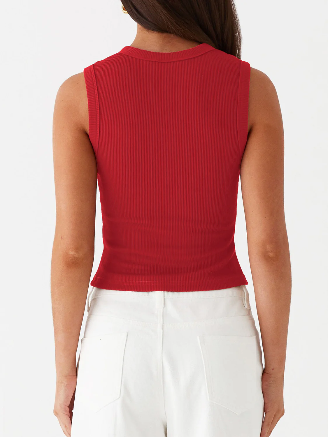 Lovelet Button Up Round Neck Tank - Image 16