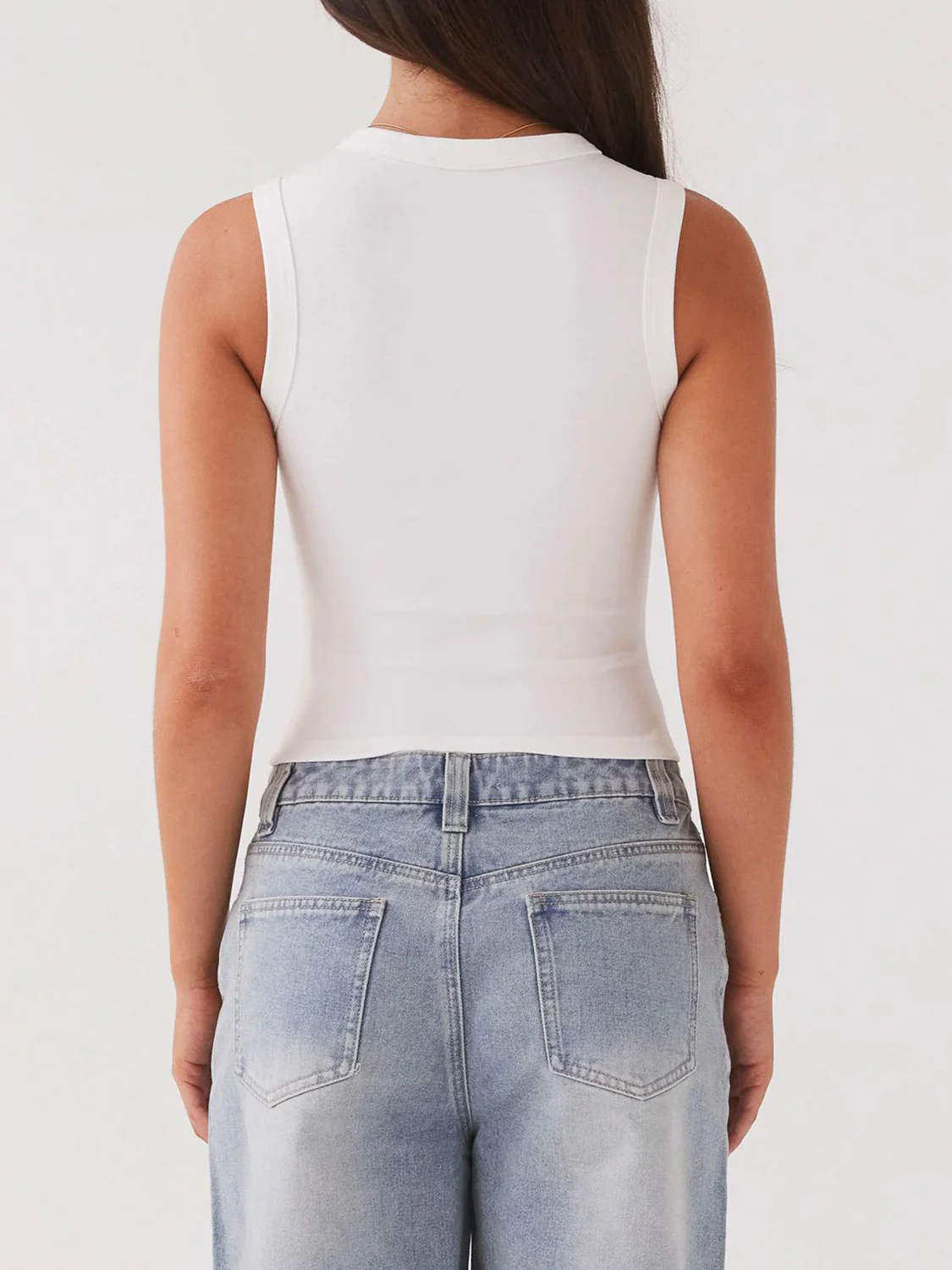 Lovelet Button Up Round Neck Tank - Image 9