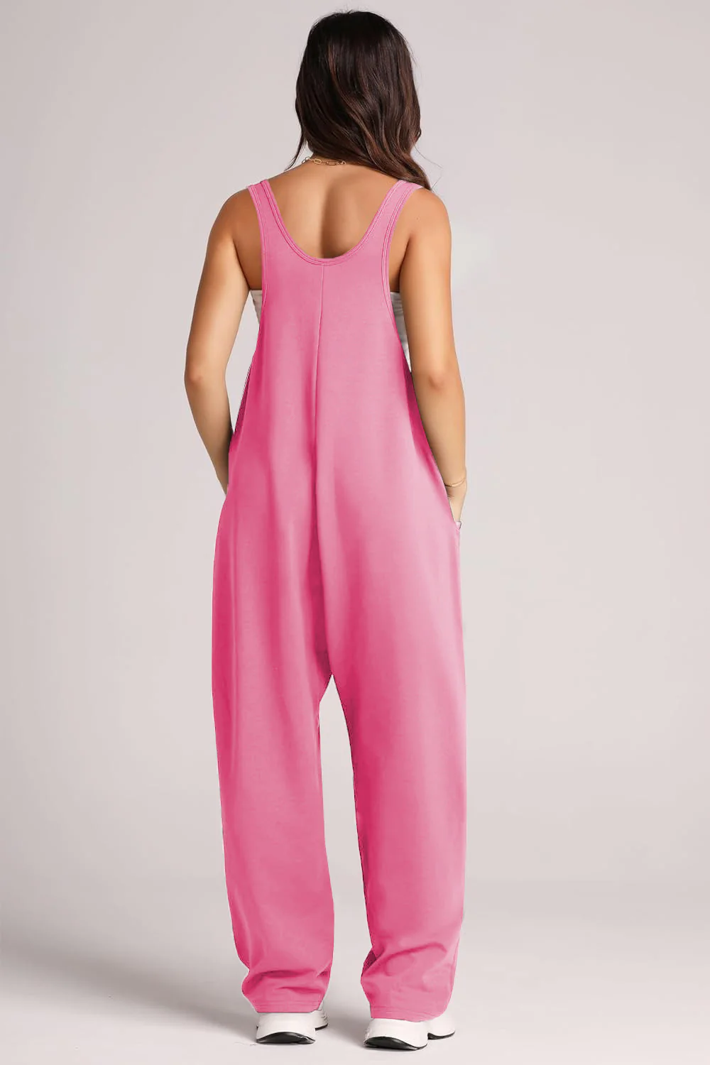 Lovelet V-Neck Wide Strap Overalls - Image 3
