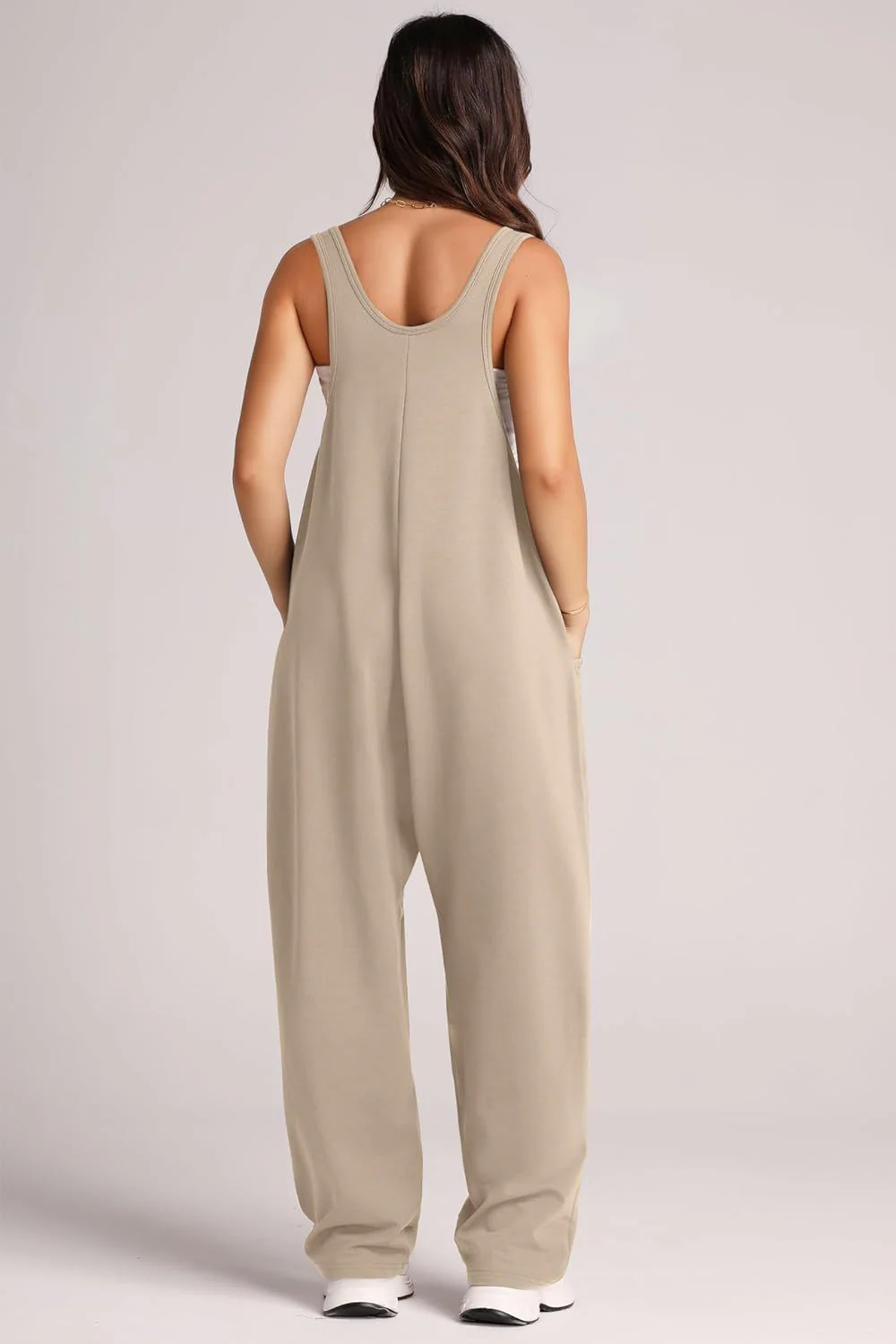 Lovelet V-Neck Wide Strap Overalls - Image 7