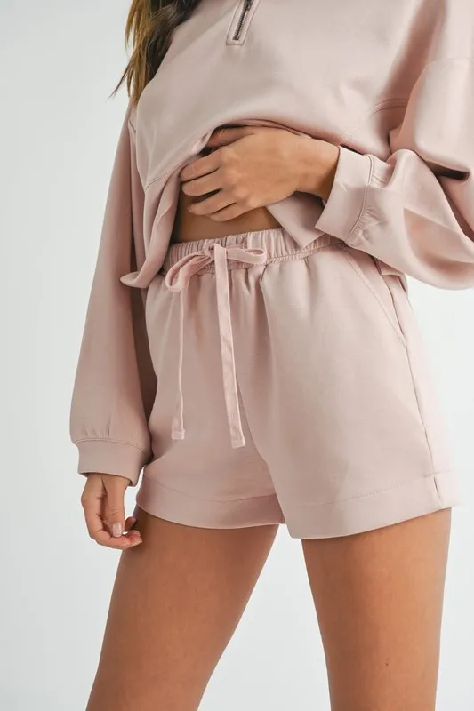 MABLE Half Zip Sweatshirt and Shorts Set - Image 7