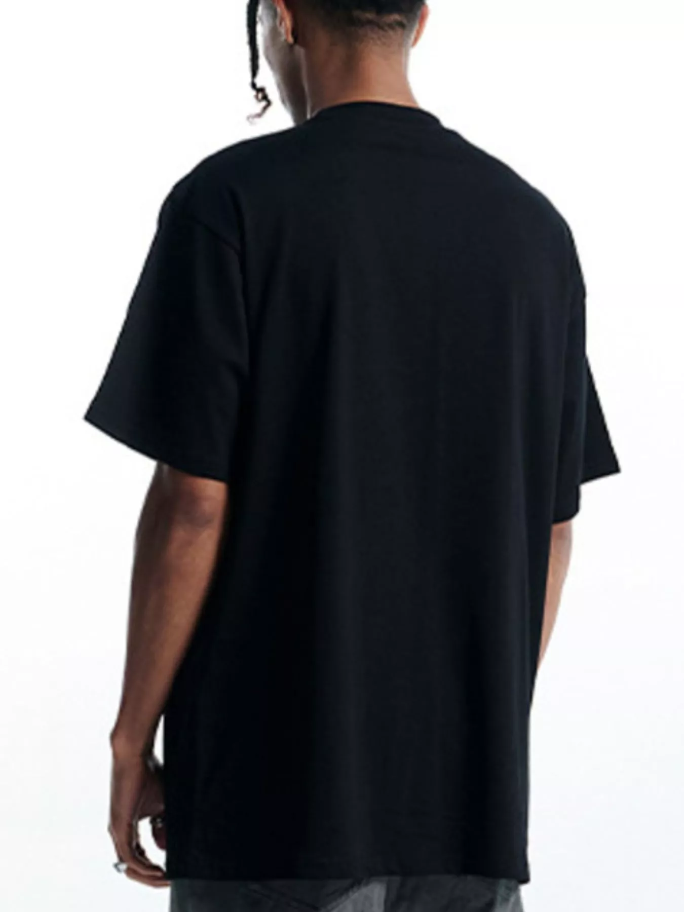 Men's Round Neck Oversized Cotton T-Shirt - Image 7