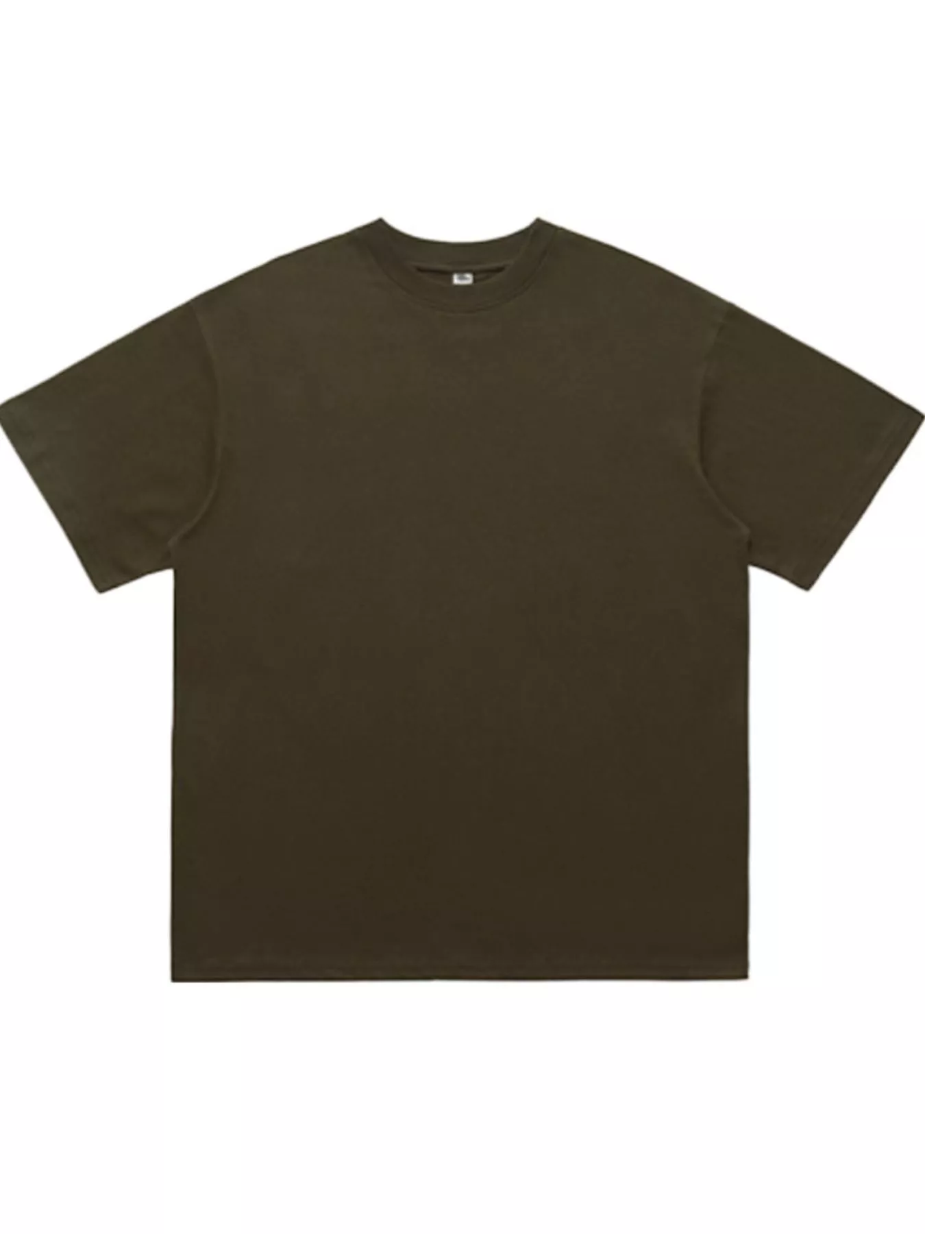 Men's Round Neck Oversized Cotton T-Shirt - Image 8