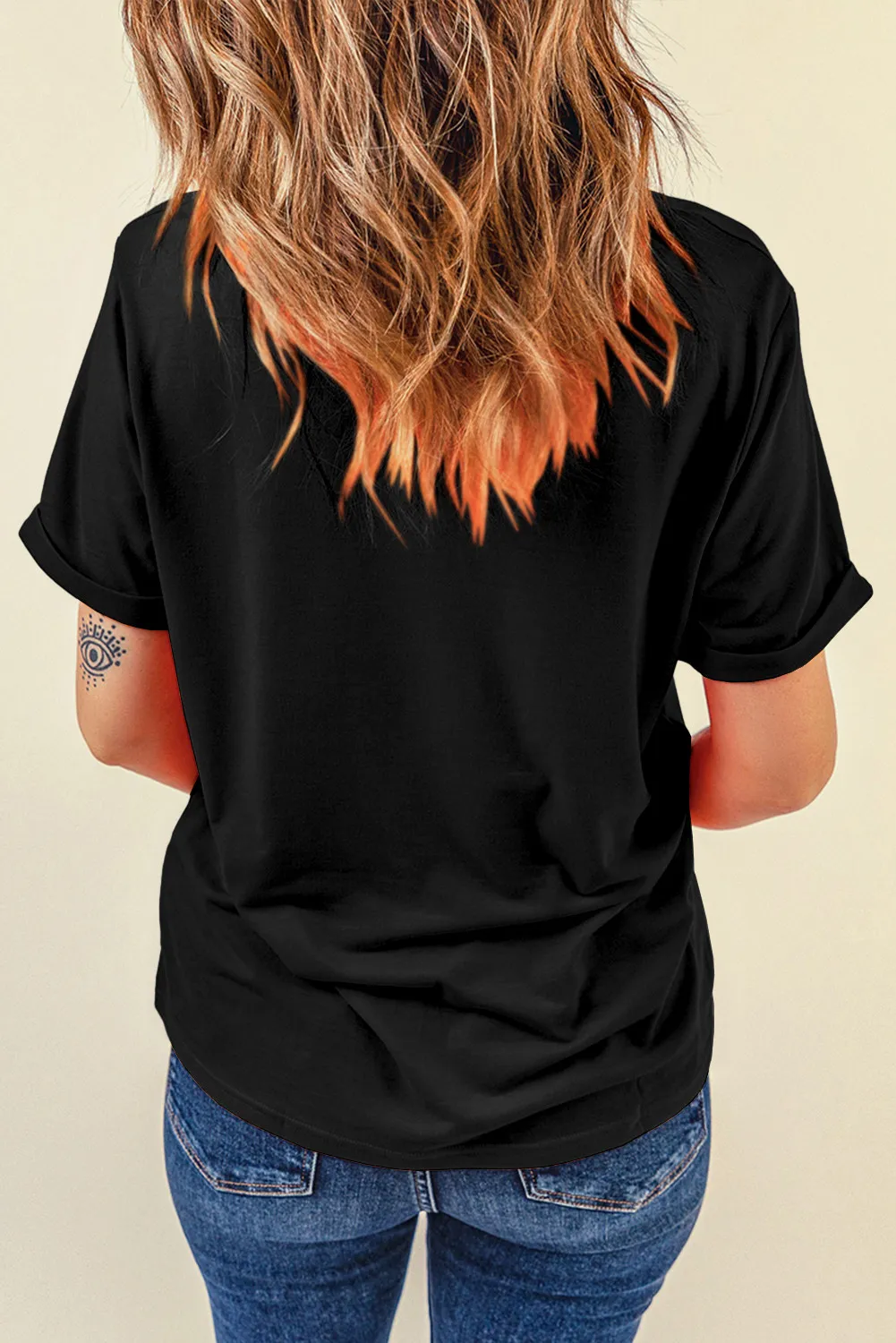 MERRY AND BRIGHT Round Neck Short Sleeve T-Shirt - Image 4