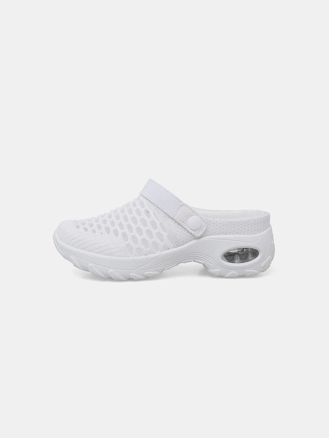 Mesh Round Toe Wedge Sandals - Image 7