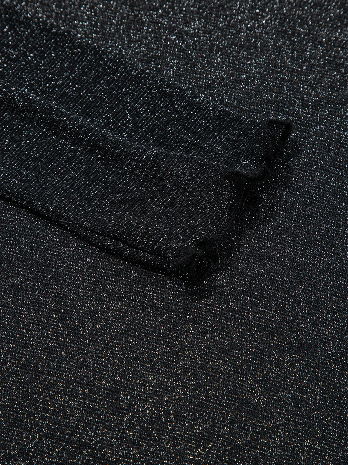 Metallic Glitter Mesh Long Sleeve Top - Image 8