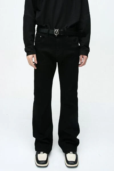 Mid Rise Jeans with Pockets