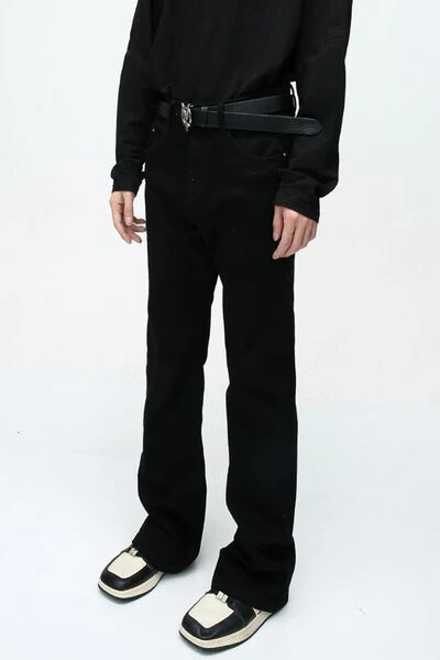 Mid Rise Jeans with Pockets - Image 2