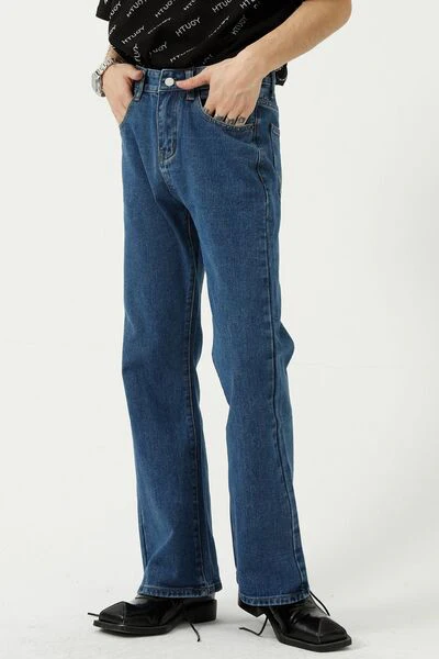 Mid Rise Jeans with Pockets - Image 2