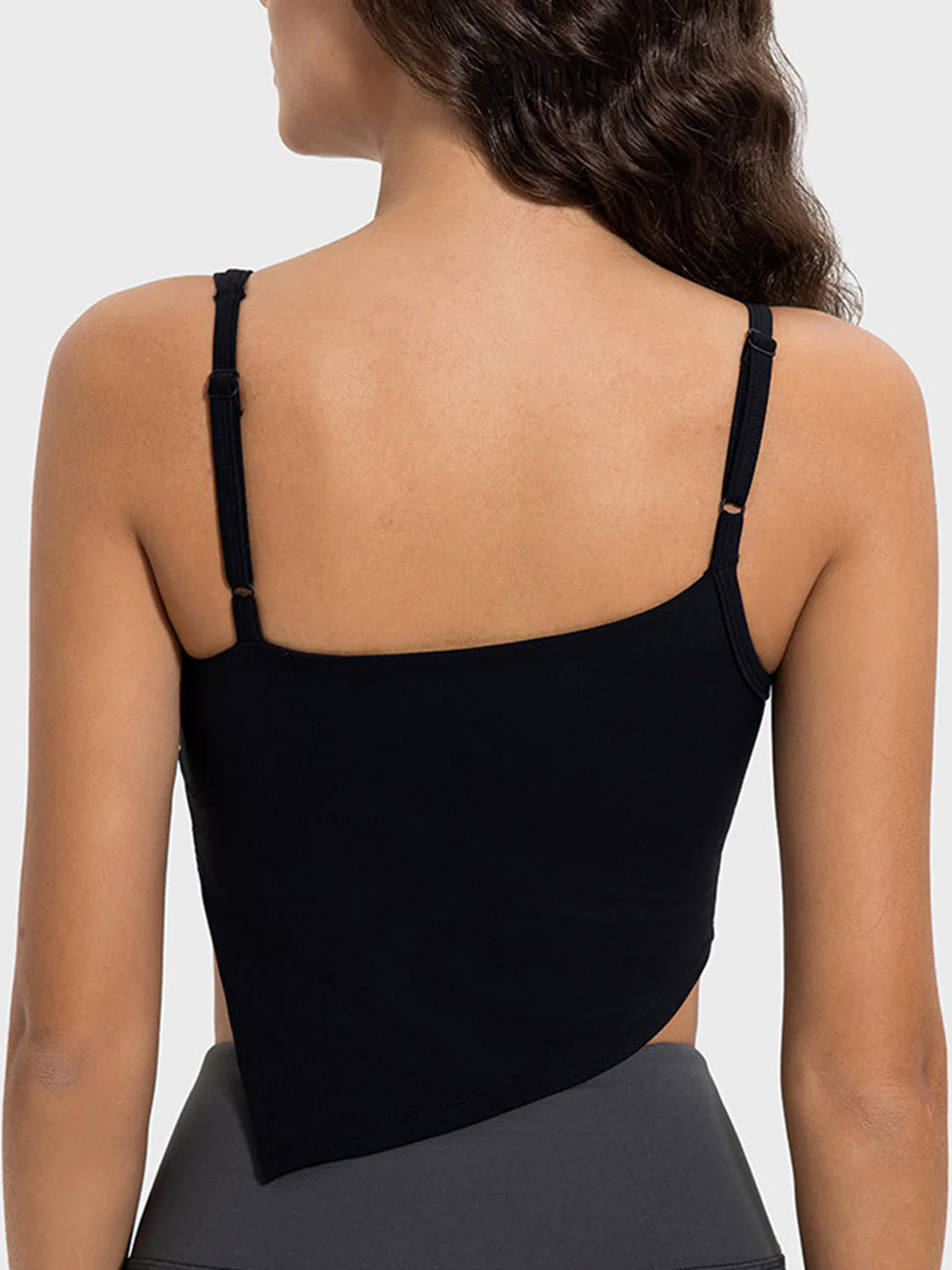 Millennia Slit Asymmetrical Neck Active Cami - Image 8