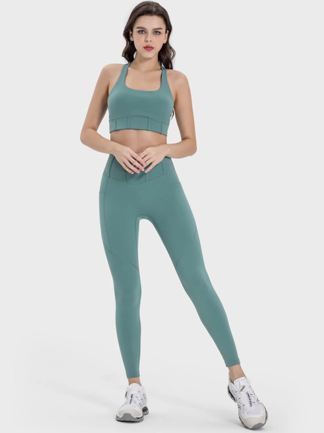 Millennia Square Neck Wide Strap Active Tank - Image 10