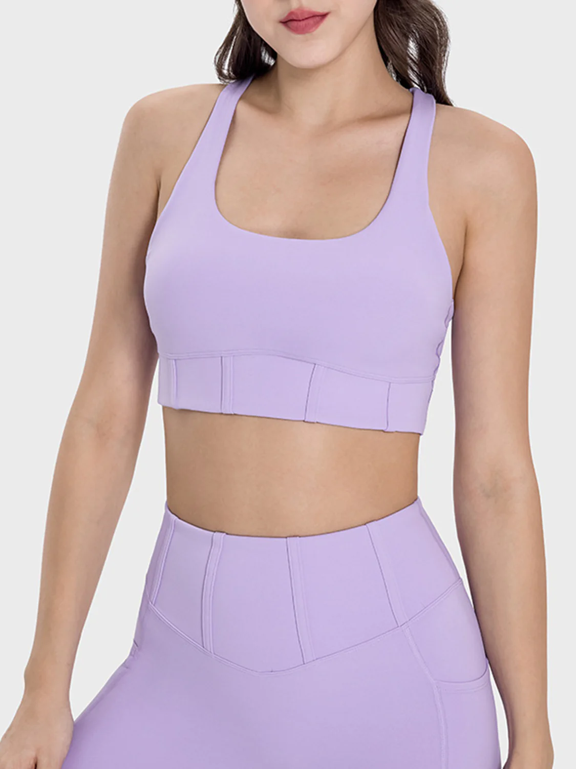 Millennia Square Neck Wide Strap Active Tank - Image 11