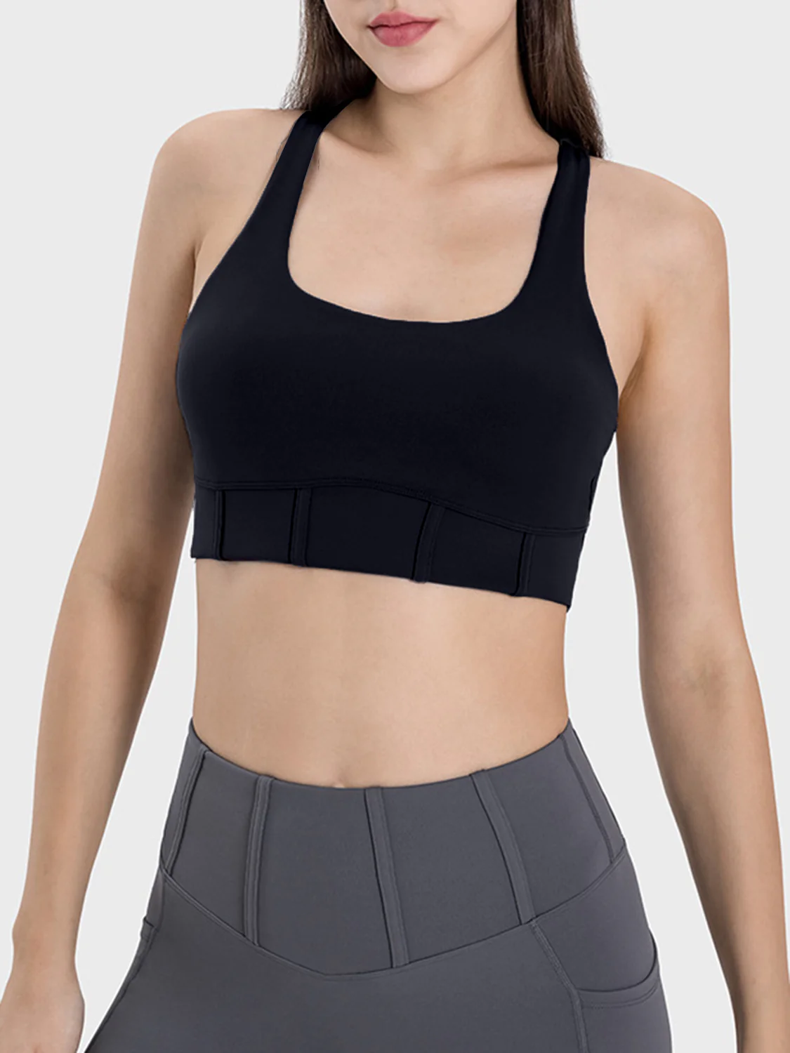 Millennia Square Neck Wide Strap Active Tank - Image 4
