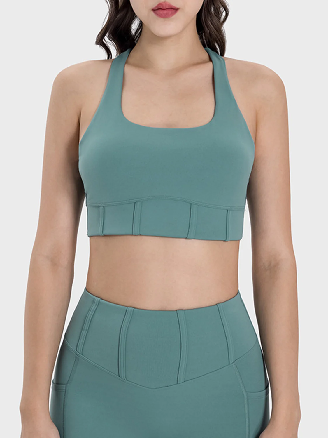 Millennia Square Neck Wide Strap Active Tank - Image 7