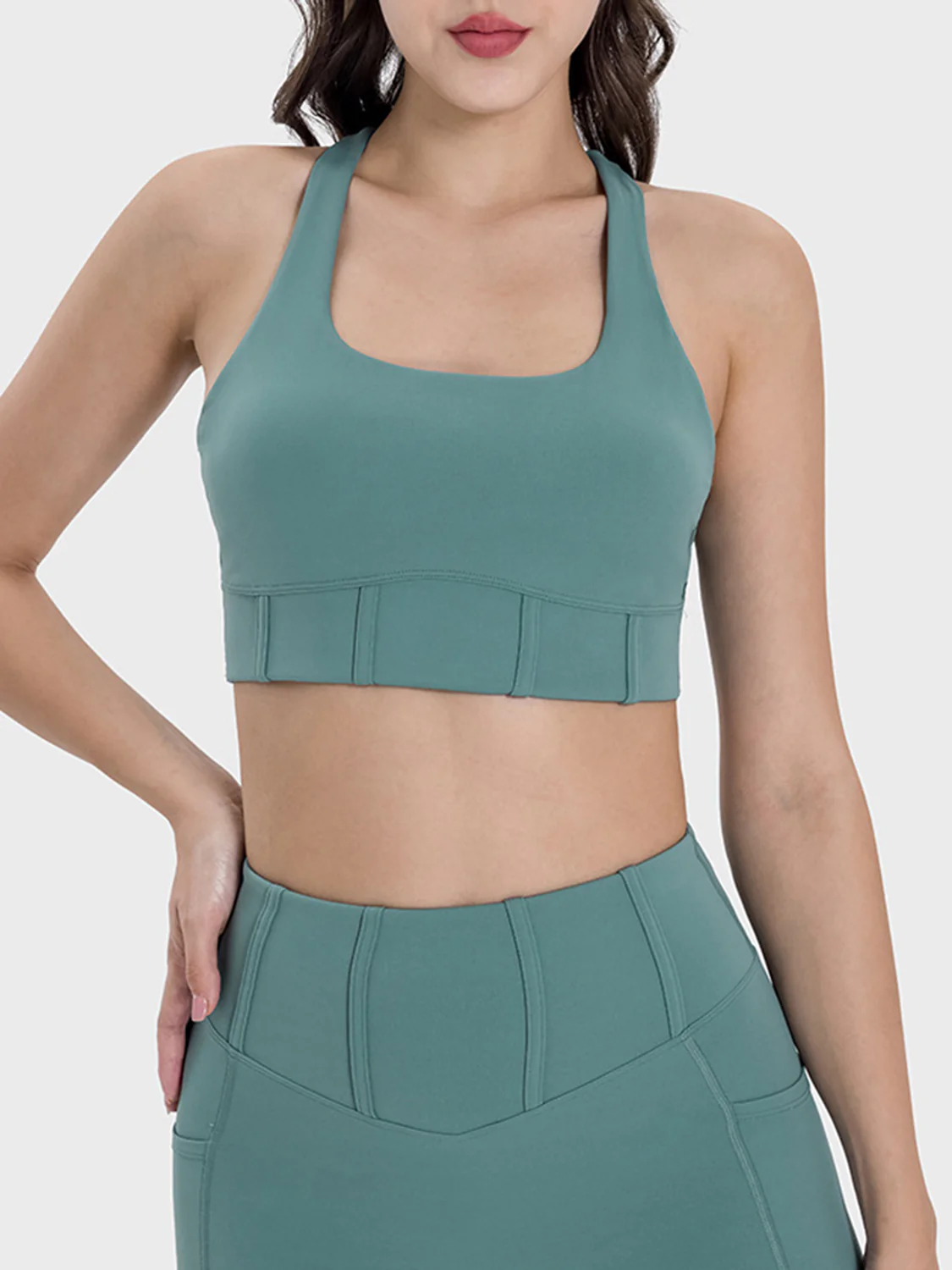 Millennia Square Neck Wide Strap Active Tank - Image 8