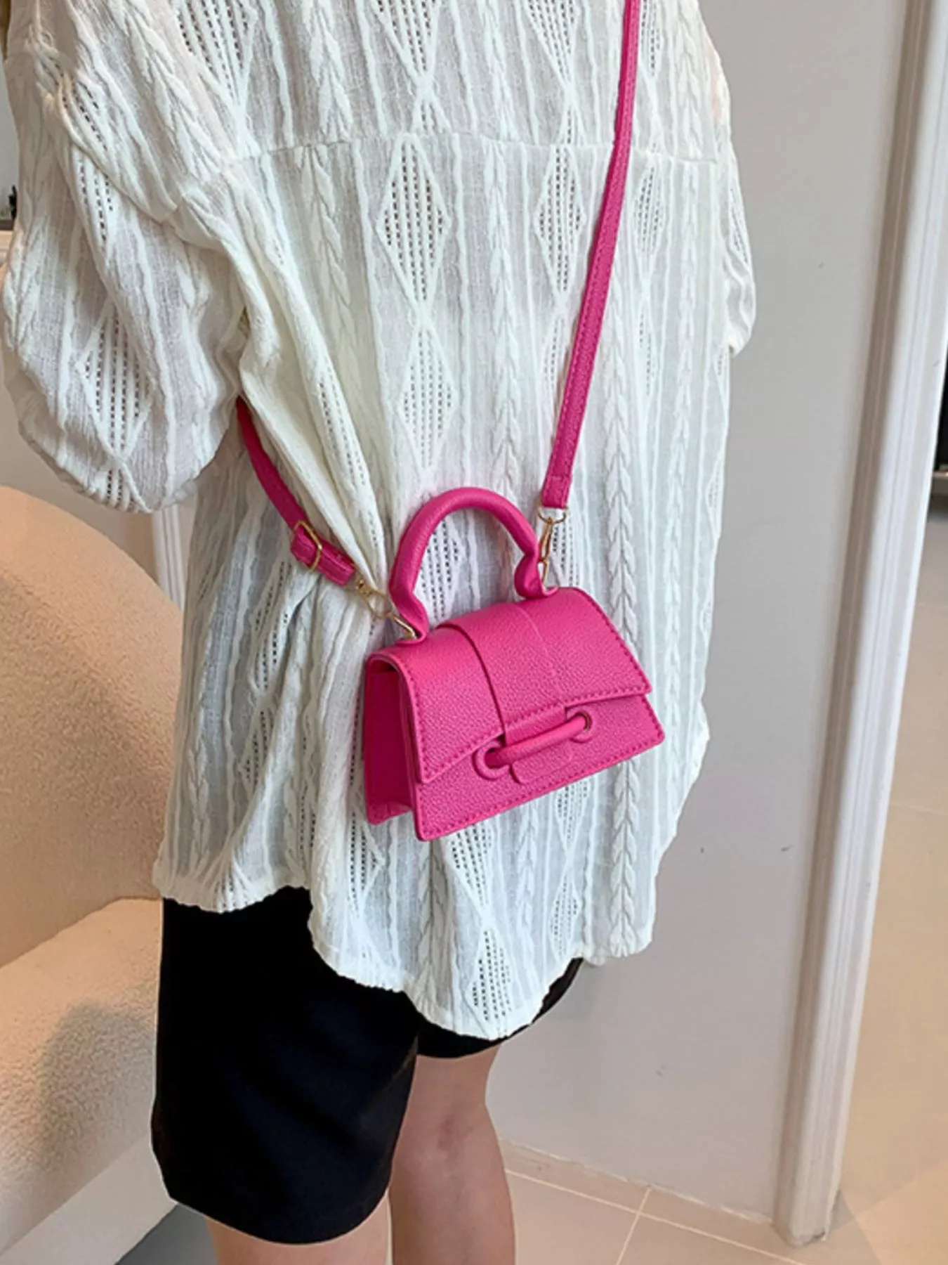 Mini Top Handle Crossbody Bag - Image 4