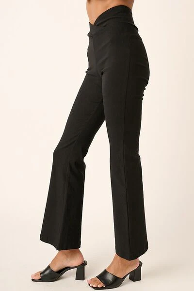 Mittoshop Surplice V Waist Flare Pants - Image 3