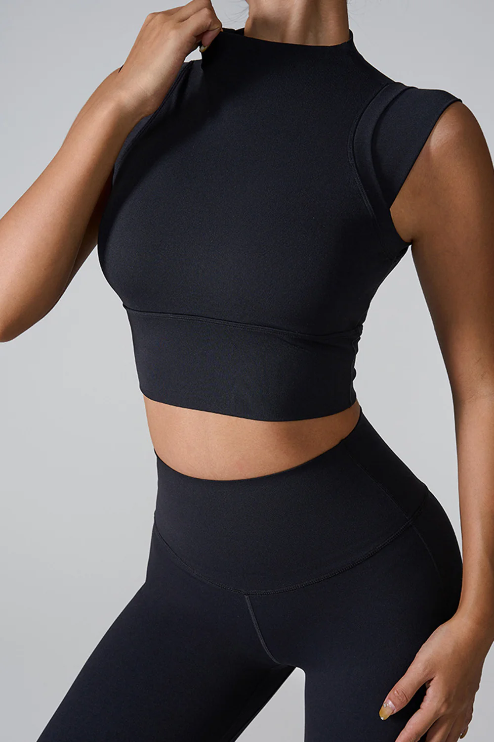 Mock Neck Active Tank - Image 11