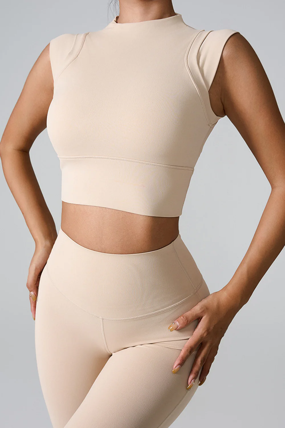 Mock Neck Active Tank - Image 7